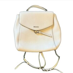 DKNY Cream Backpack with Silver Hardware & Finishing, NWOT